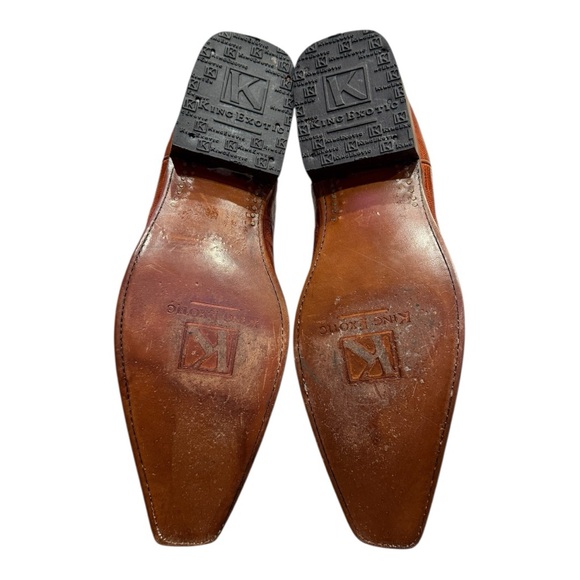 King Exotic Lizard Leather Western Boots Men’s Sz 10 - Picture 6 of 7